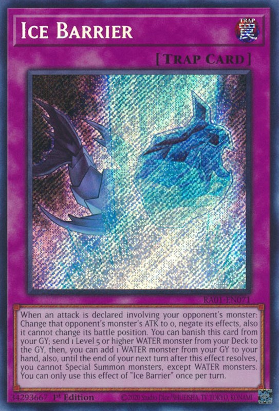 Ice Barrier [RA01-EN071] Secret Rare | The Time Vault CA