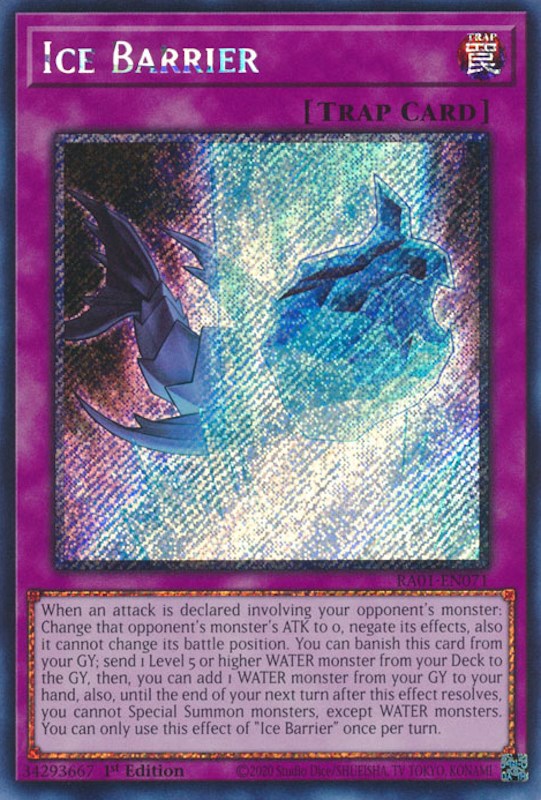 Ice Barrier [RA01-EN071] Platinum Secret Rare | The Time Vault CA