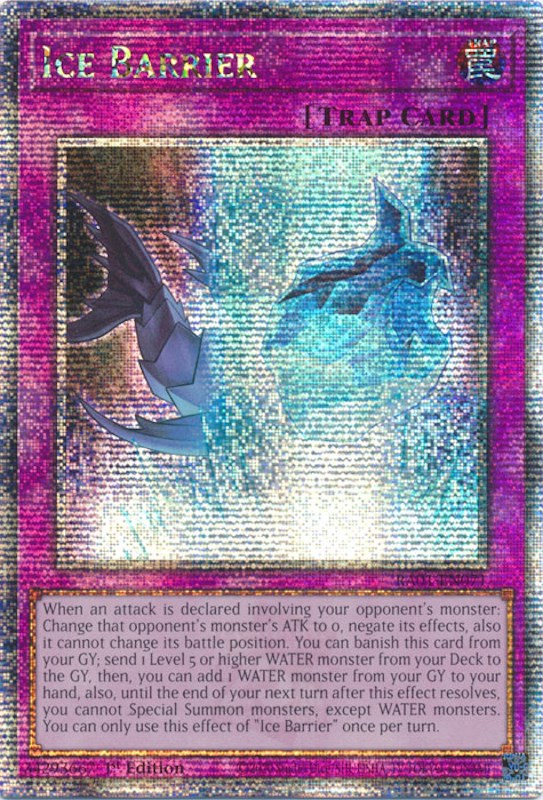 Ice Barrier [RA01-EN071] Quarter Century Secret Rare | The Time Vault CA