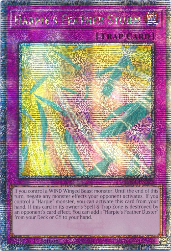 Harpie's Feather Storm [RA01-EN073] Quarter Century Secret Rare | The Time Vault CA