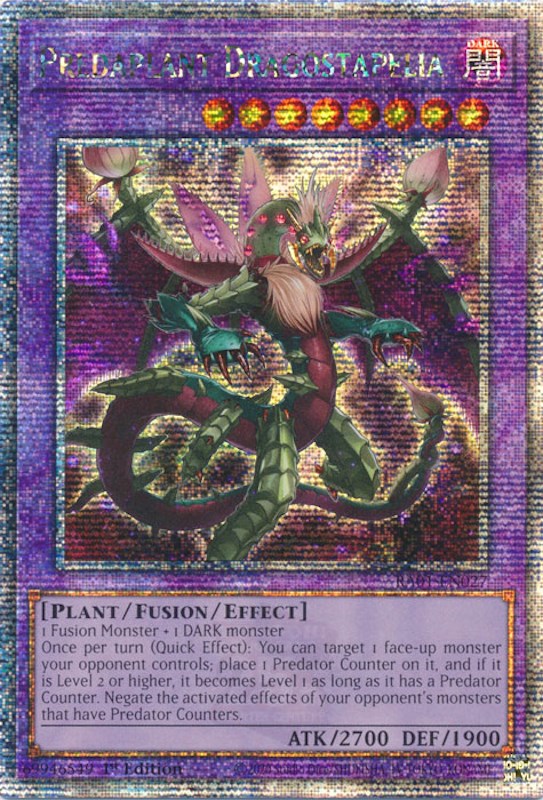 Predaplant Dragostapelia [RA01-EN027] Quarter Century Secret Rare | The Time Vault CA