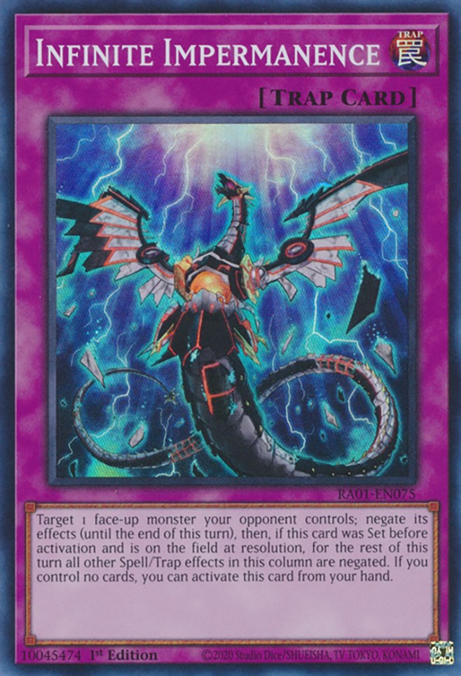 Infinite Impermanence [RA01-EN075] Super Rare | The Time Vault CA