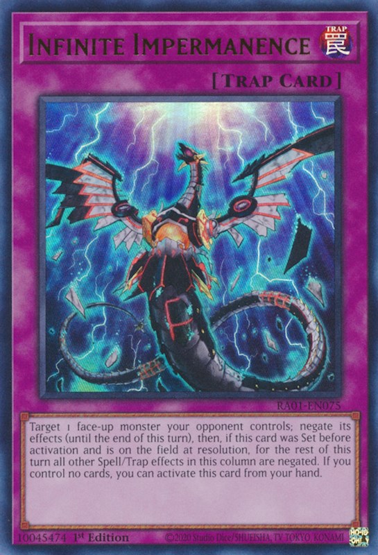 Infinite Impermanence [RA01-EN075] Ultra Rare | The Time Vault CA