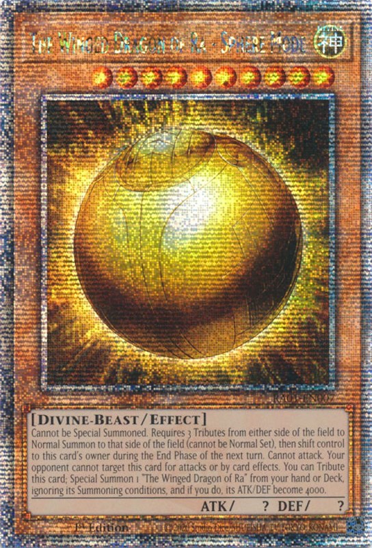 The Winged Dragon of Ra - Sphere Mode [RA01-EN007] Quarter Century Secret Rare | The Time Vault CA