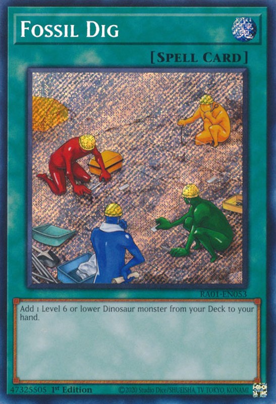 Fossil Dig [RA01-EN053] Secret Rare | The Time Vault CA