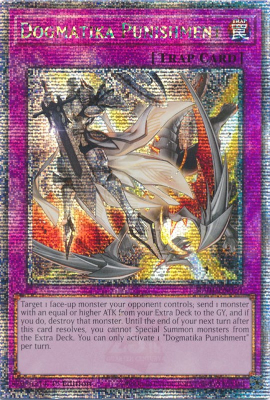 Dogmatika Punishment [RA01-EN076] Quarter Century Secret Rare | The Time Vault CA