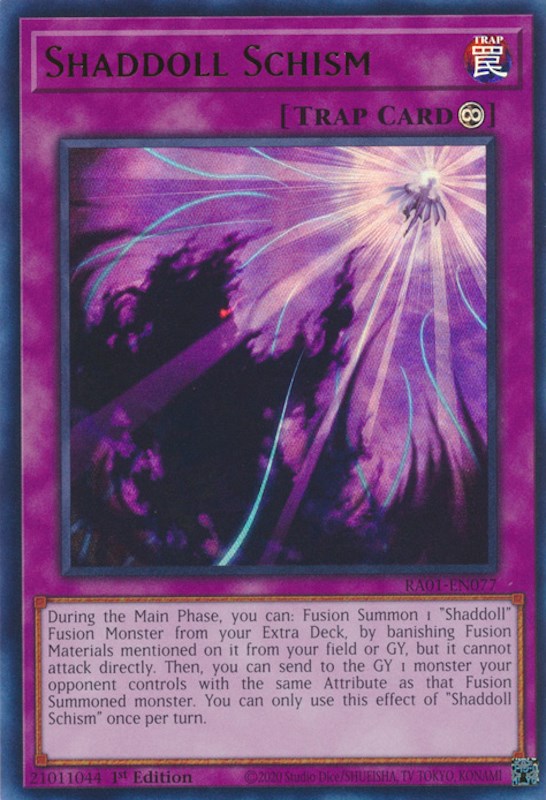 Shaddoll Schism [RA01-EN077] Ultra Rare | The Time Vault CA