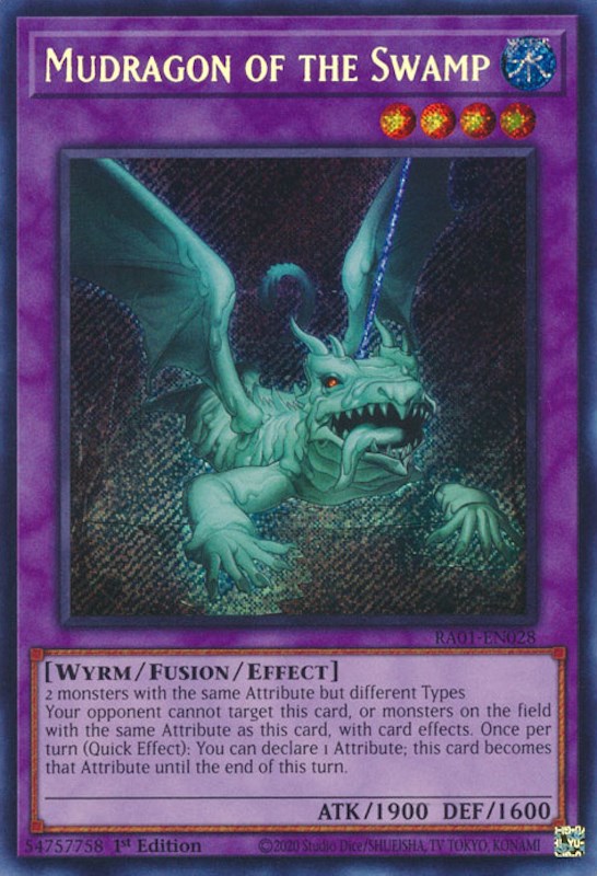 Mudragon of the Swamp [RA01-EN028] Secret Rare | The Time Vault CA