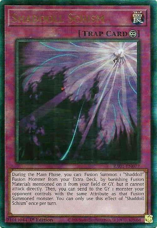 Shaddoll Schism [RA01-EN077] Prismatic Ultimate Rare | The Time Vault CA