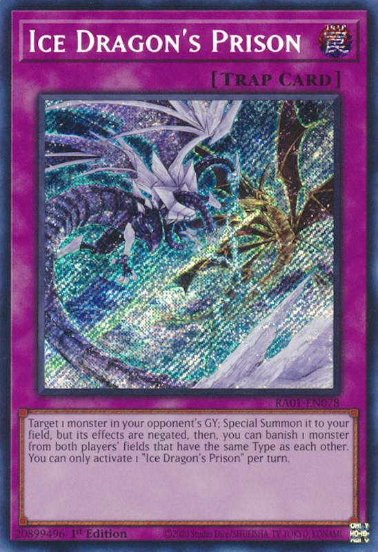 Ice Dragon's Prison [RA01-EN078] Secret Rare | The Time Vault CA