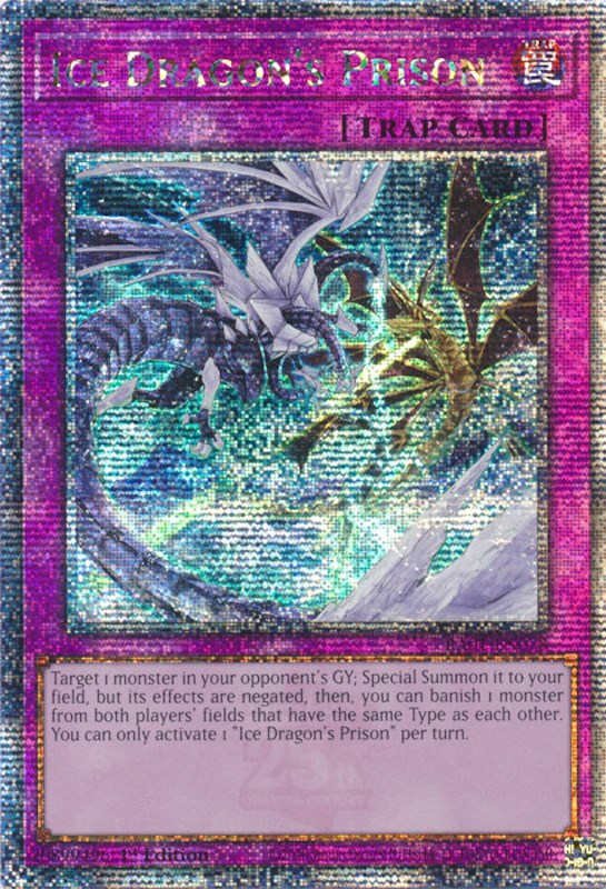 Ice Dragon's Prison [RA01-EN078] Quarter Century Secret Rare | The Time Vault CA