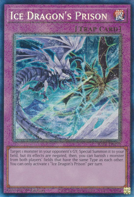 Ice Dragon's Prison [RA01-EN078] Prismatic Collector's Rare | The Time Vault CA