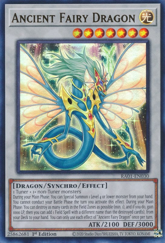 Ancient Fairy Dragon [RA01-EN030] Ultra Rare | The Time Vault CA