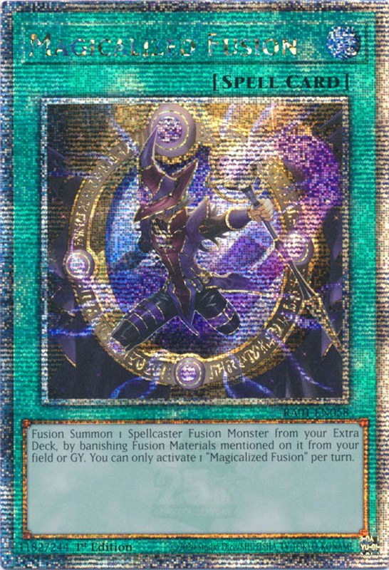 Magicalized Fusion [RA01-EN058] Quarter Century Secret Rare | The Time Vault CA