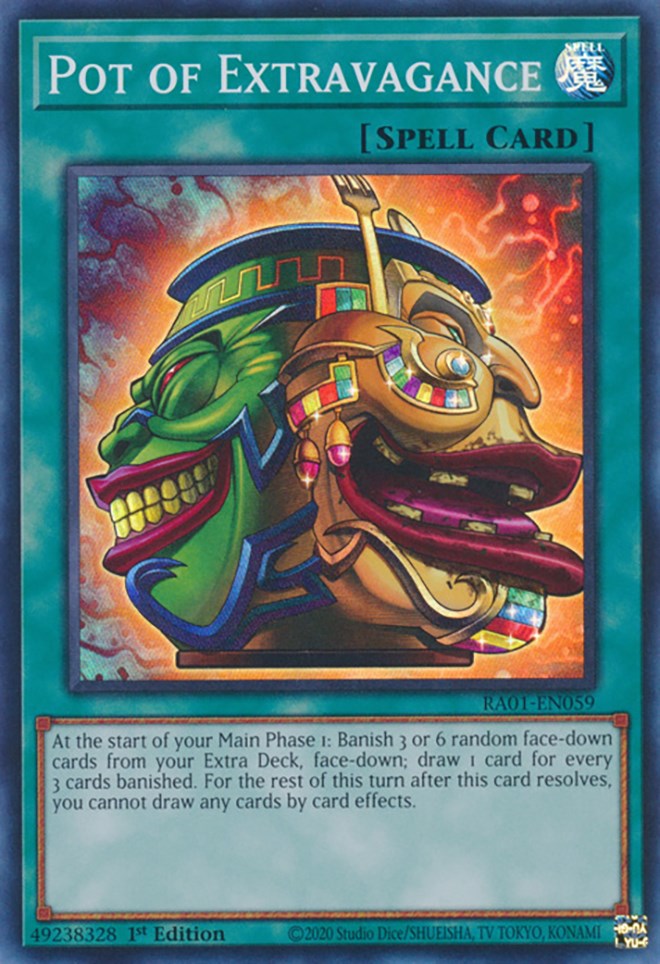 Pot of Extravagance [RA01-EN059] Super Rare | The Time Vault CA