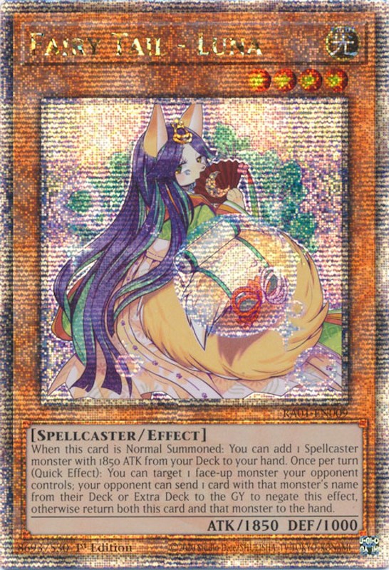 Fairy Tail - Luna [RA01-EN009] Quarter Century Secret Rare | The Time Vault CA