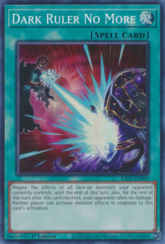 Dark Ruler No More [RA01-EN060] Super Rare | The Time Vault CA
