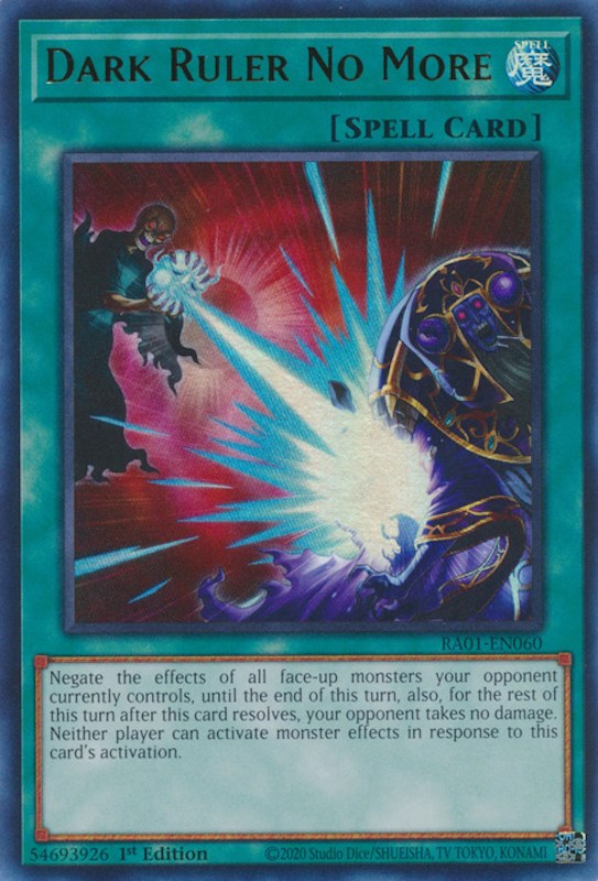 Dark Ruler No More [RA01-EN060] Ultra Rare | The Time Vault CA