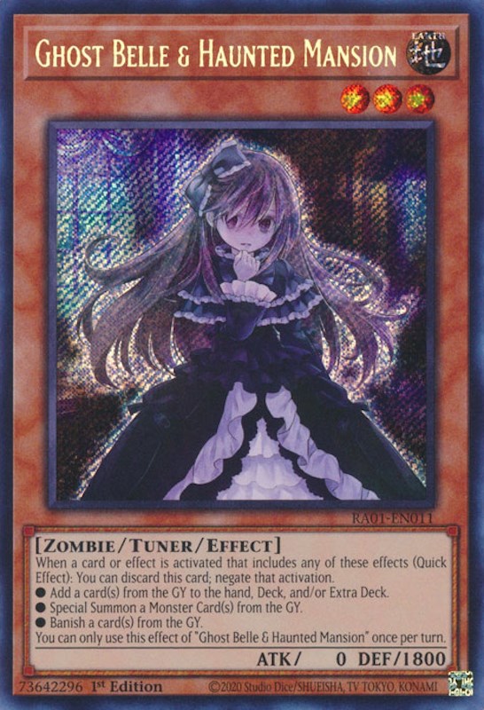 Ghost Belle & Haunted Mansion [RA01-EN011] Secret Rare | The Time Vault CA