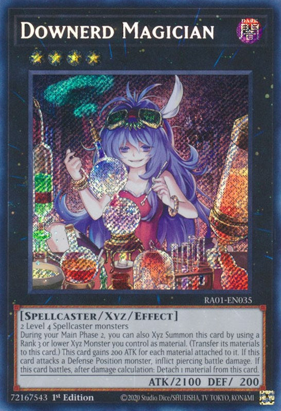 Downerd Magician [RA01-EN035] Secret Rare | The Time Vault CA