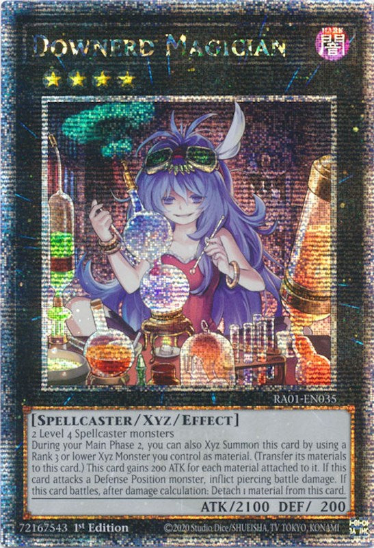 Downerd Magician [RA01-EN035] Quarter Century Secret Rare | The Time Vault CA