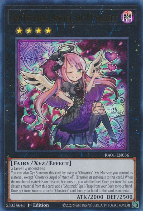 Ghostrick Angel of Mischief [RA01-EN036] Ultra Rare | The Time Vault CA