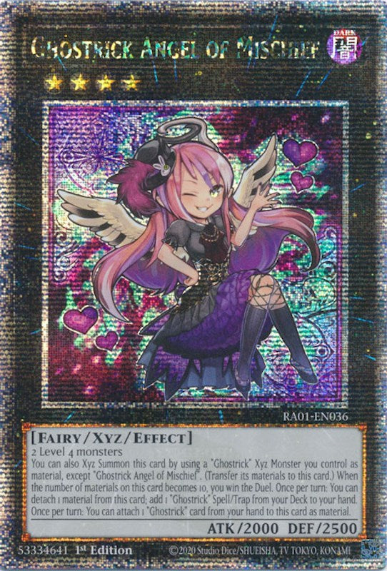 Ghostrick Angel of Mischief [RA01-EN036] Quarter Century Secret Rare | The Time Vault CA