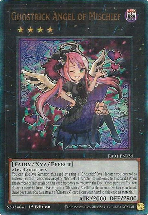 Ghostrick Angel of Mischief [RA01-EN036] Prismatic Ultimate Rare | The Time Vault CA