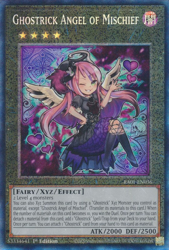 Ghostrick Angel of Mischief [RA01-EN036] Prismatic Collector's Rare | The Time Vault CA