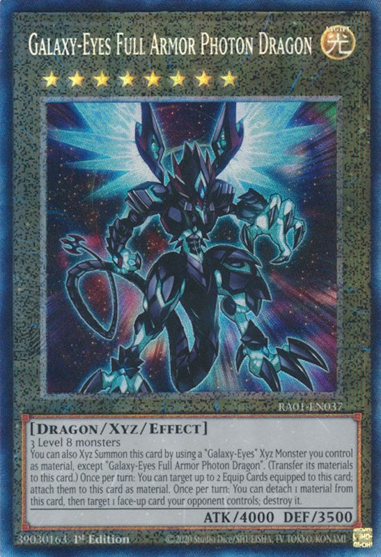 Galaxy-Eyes Full Armor Photon Dragon [RA01-EN037] Prismatic Collector's Rare | The Time Vault CA