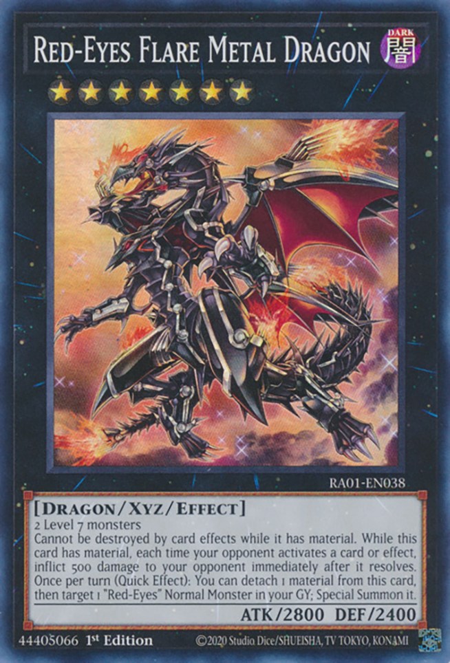 Red-Eyes Flare Metal Dragon [RA01-EN038] Super Rare | The Time Vault CA