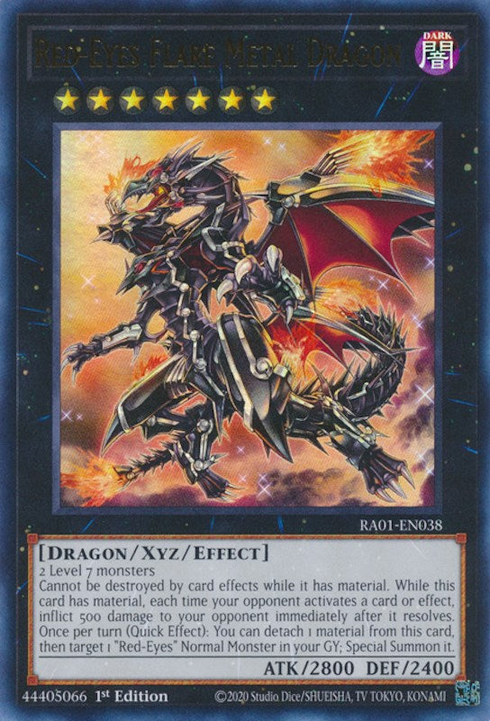 Red-Eyes Flare Metal Dragon [RA01-EN038] Ultra Rare | The Time Vault CA