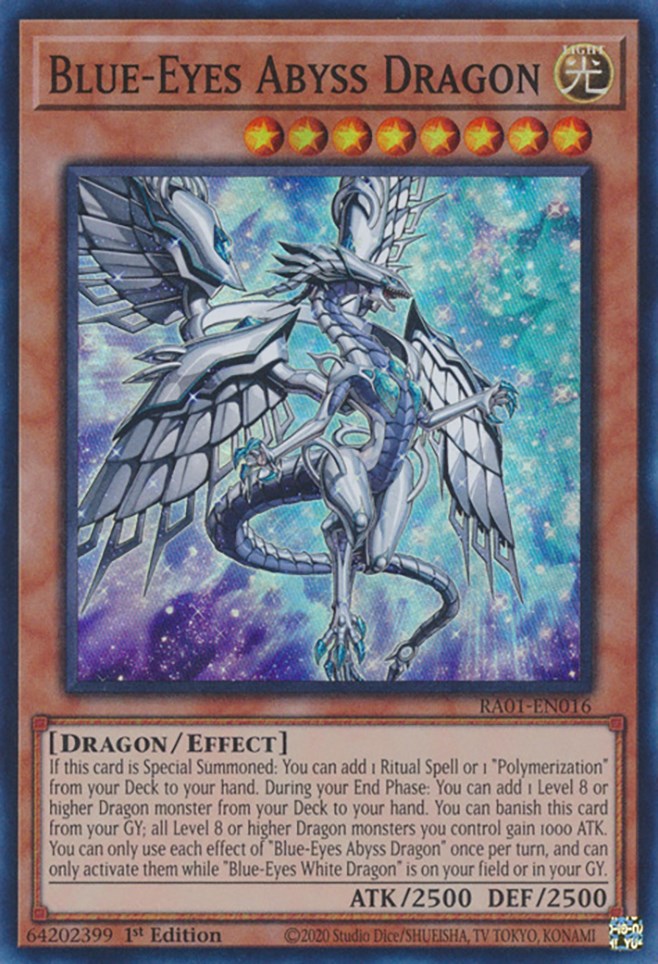 Blue-Eyes Abyss Dragon [RA01-EN016] Super Rare | The Time Vault CA