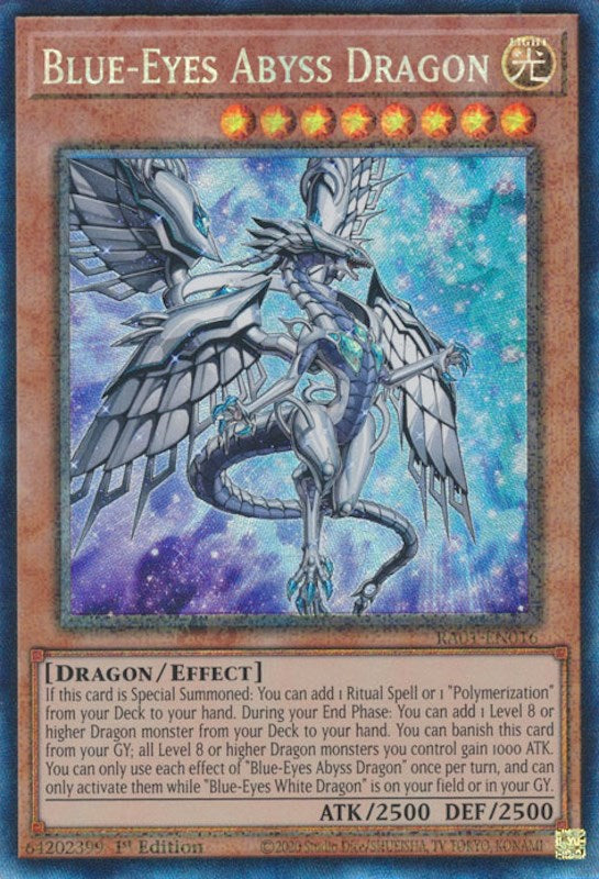Blue-Eyes Abyss Dragon [RA01-EN016] Prismatic Collector's Rare | The Time Vault CA