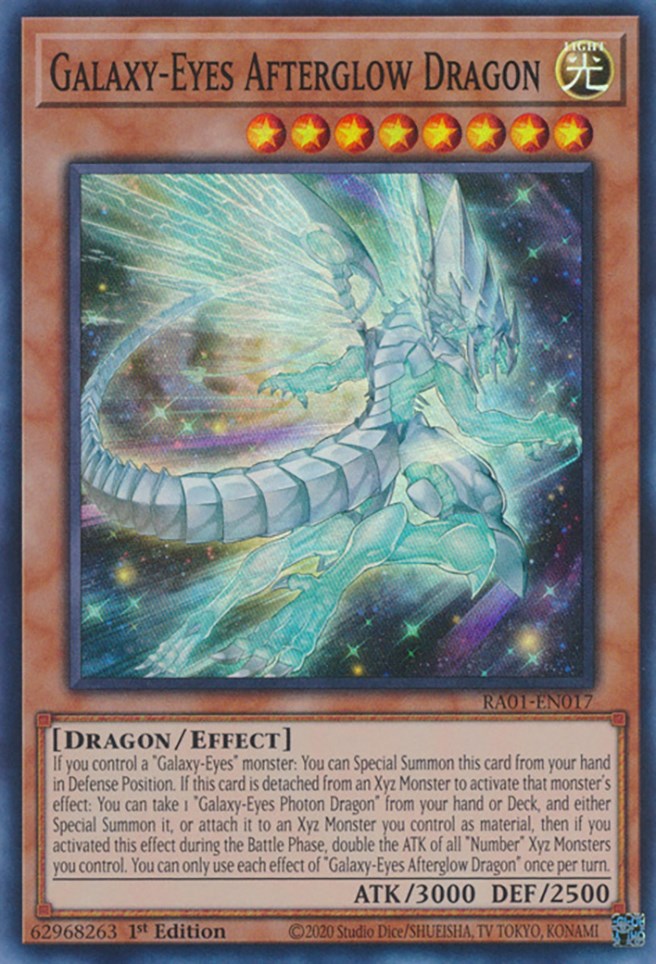Galaxy-Eyes Afterglow Dragon [RA01-EN017] Super Rare | The Time Vault CA