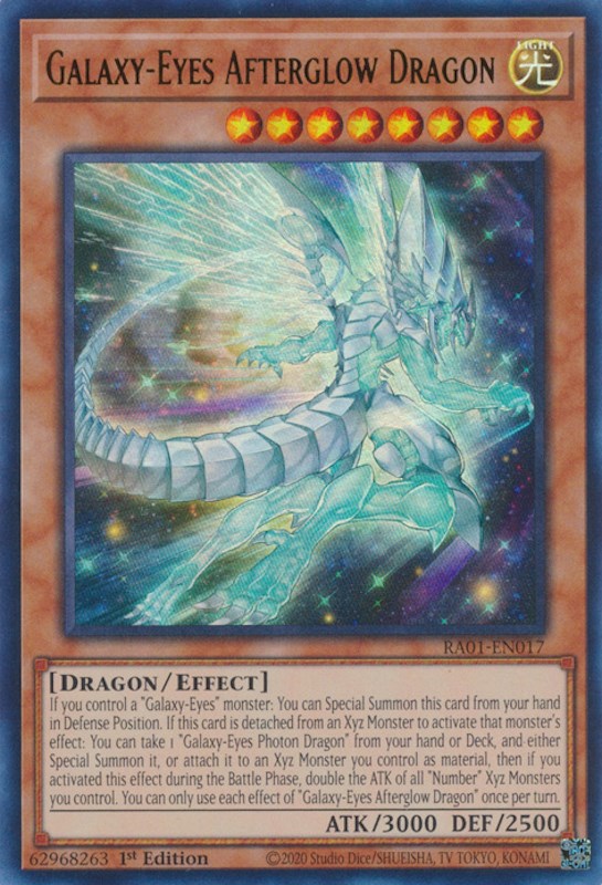 Galaxy-Eyes Afterglow Dragon [RA01-EN017] Ultra Rare | The Time Vault CA