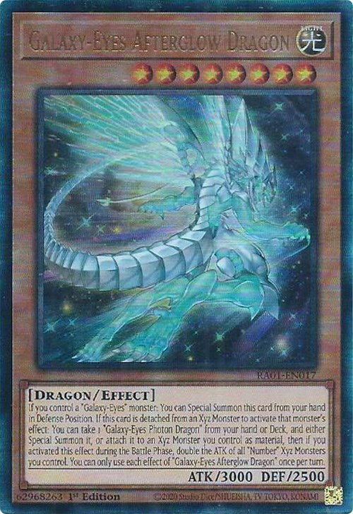 Galaxy-Eyes Afterglow Dragon [RA01-EN017] Prismatic Ultimate Rare | The Time Vault CA