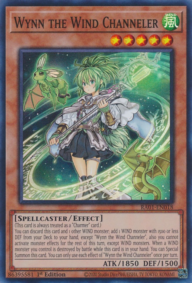 Wynn the Wind Channeler [RA01-EN018] Super Rare | The Time Vault CA