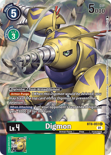 Digmon [BT8-051] (Alternate Art) [New Awakening] | The Time Vault CA