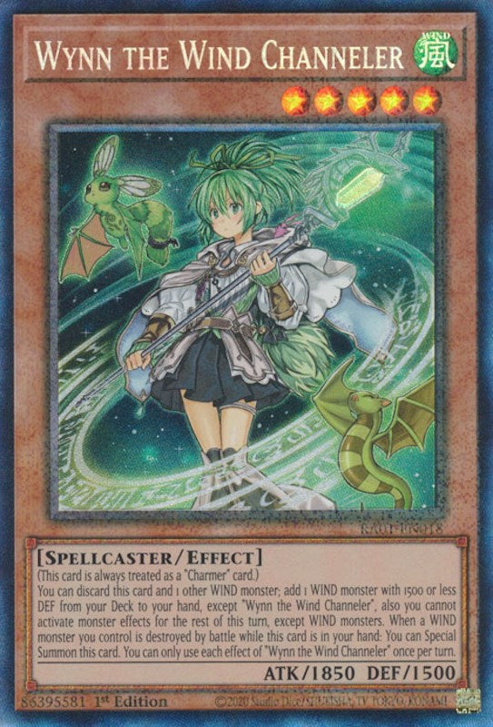 Wynn the Wind Channeler [RA01-EN018] Prismatic Collector's Rare | The Time Vault CA