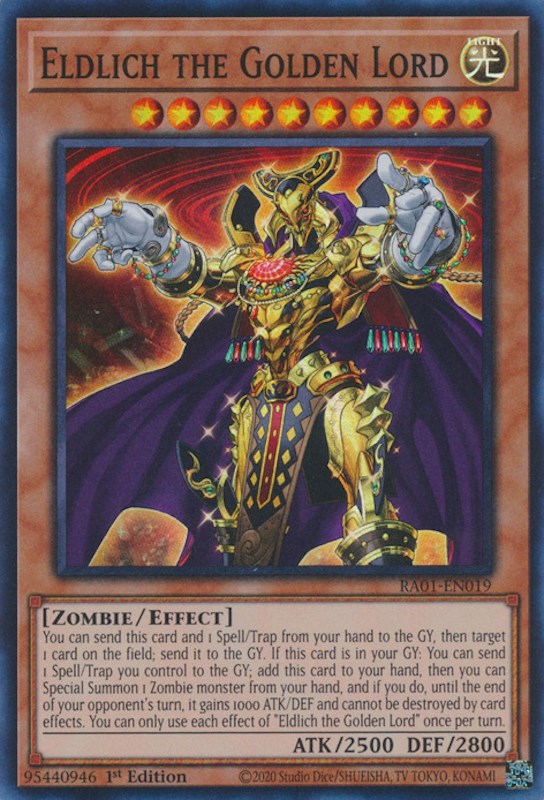 Eldlich the Golden Lord [RA01-EN019] Super Rare | The Time Vault CA