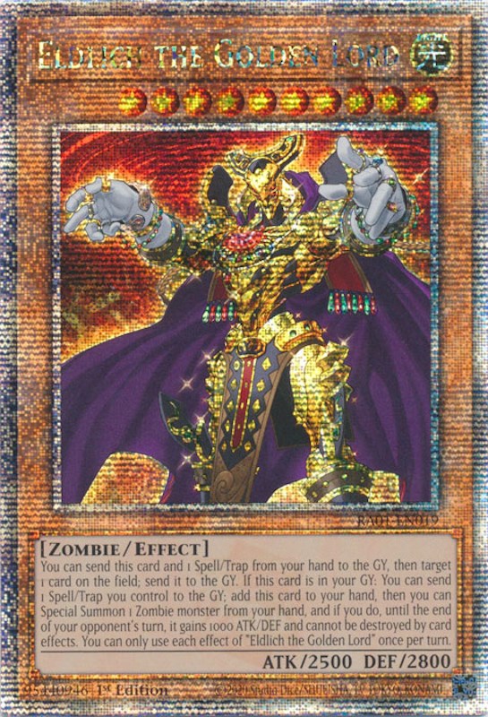 Eldlich the Golden Lord [RA01-EN019] Quarter Century Secret Rare | The Time Vault CA