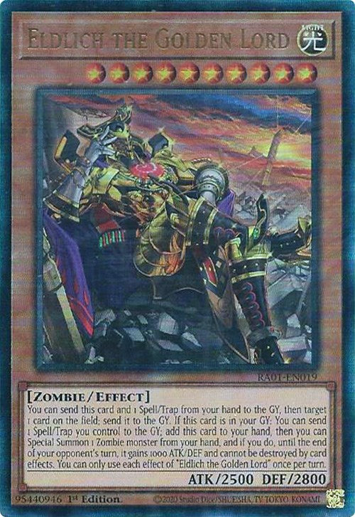 Eldlich the Golden Lord (Alternate Art) [RA01-EN019] Prismatic Ultimate Rare | The Time Vault CA