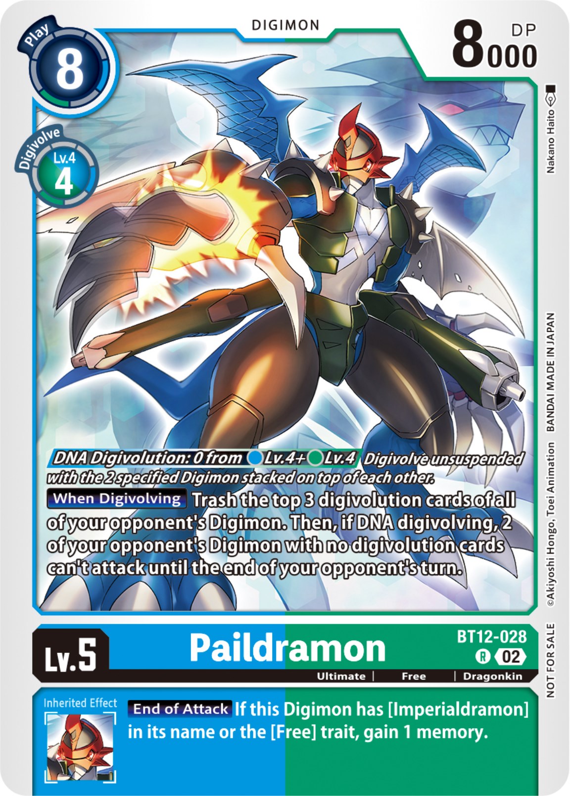 Paildramon [BT12-028] (NYCC 2023 Demo Deck) [Across Time] | The Time Vault CA