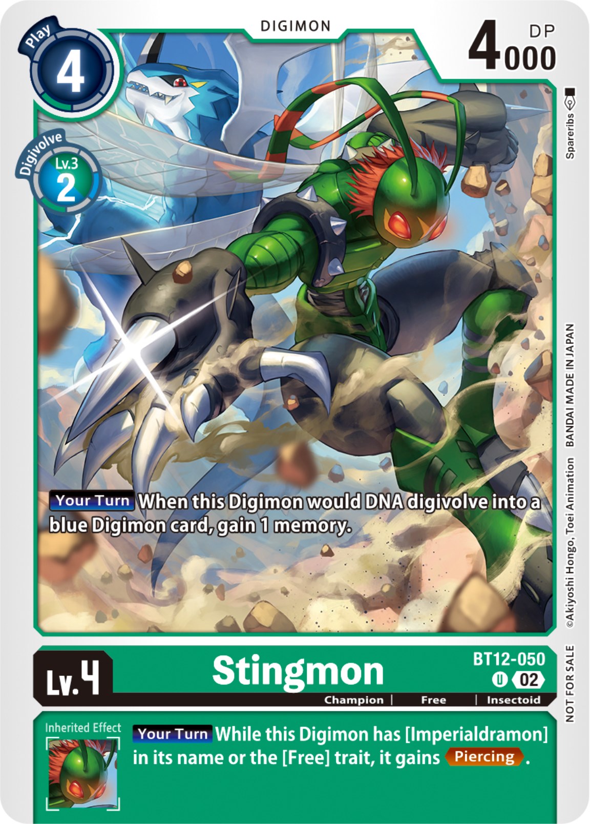 Stingmon [BT12-050] (NYCC 2023 Demo Deck) [Across Time] | The Time Vault CA