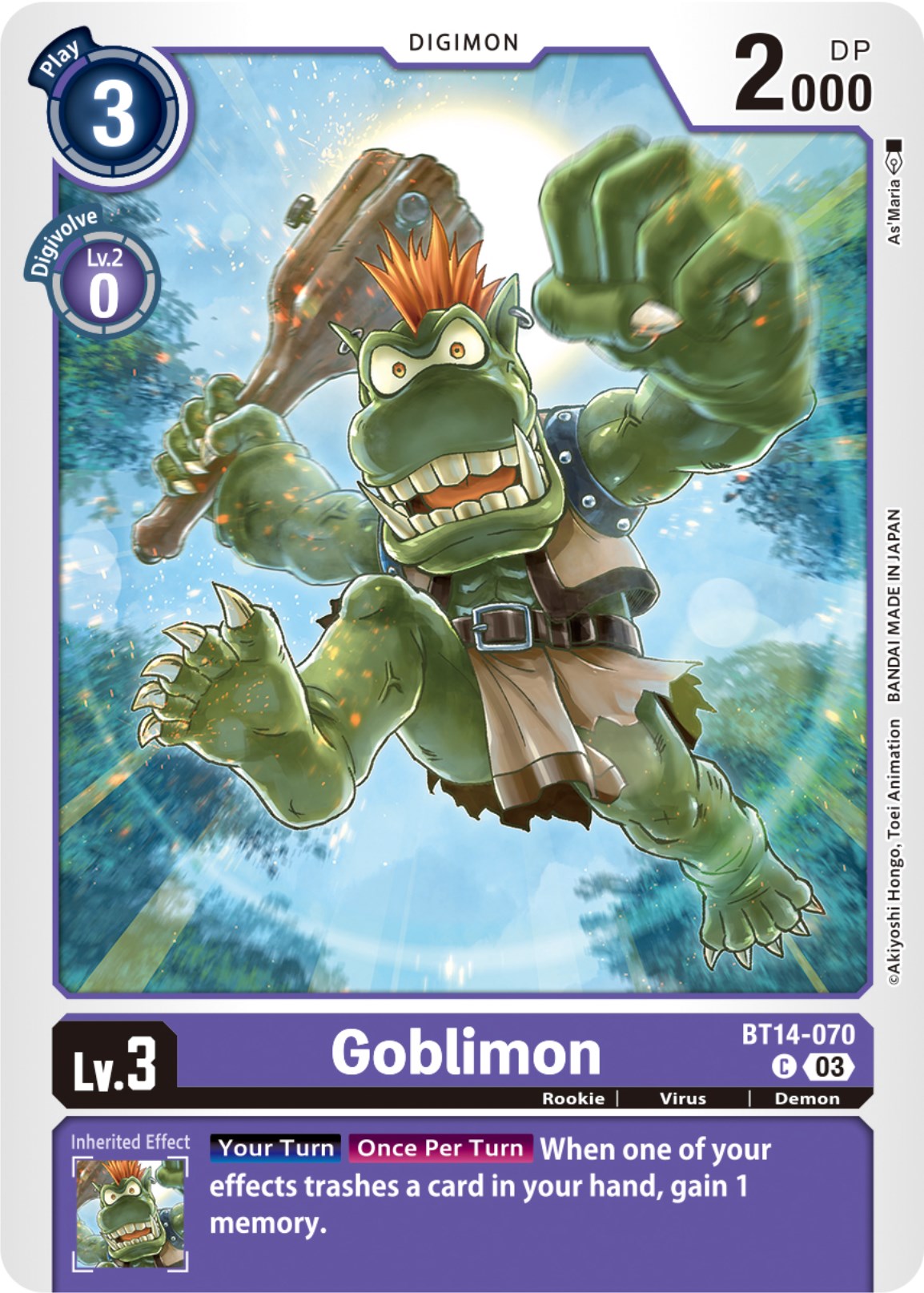 Goblimon [BT14-070] [Blast Ace] | The Time Vault CA