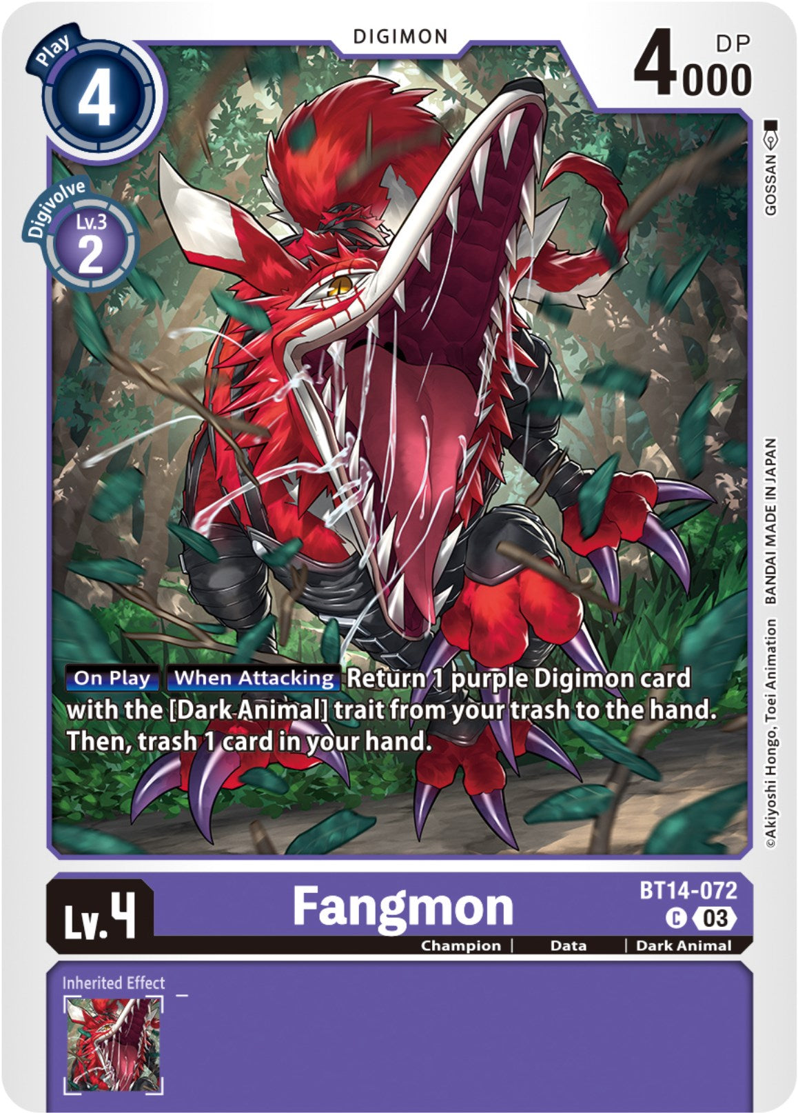 Fangmon [BT14-072] [Blast Ace] | The Time Vault CA