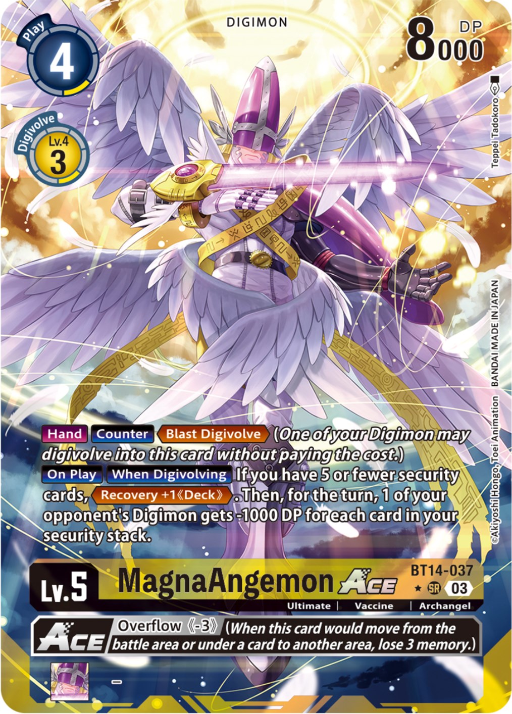 MagnaAngemon Ace [BT14-037] (Alternate Art) [Blast Ace] | The Time Vault CA