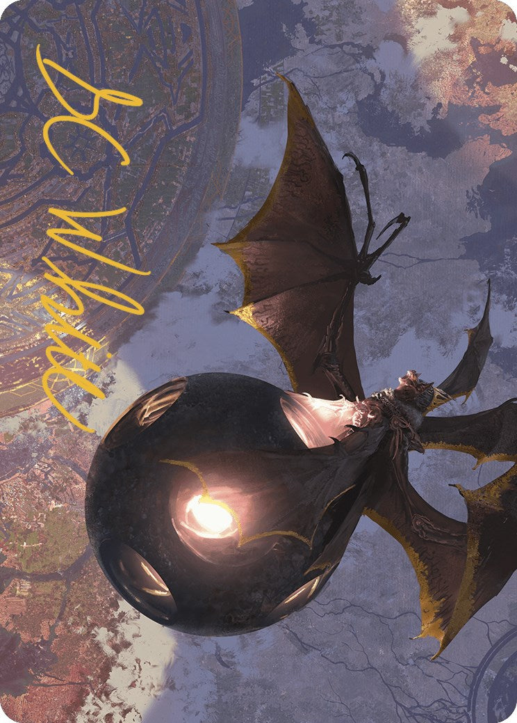 Malicious Eclipse Art Card (Gold-Stamped Signature) [The Lost Caverns of Ixalan Art Series] | The Time Vault CA