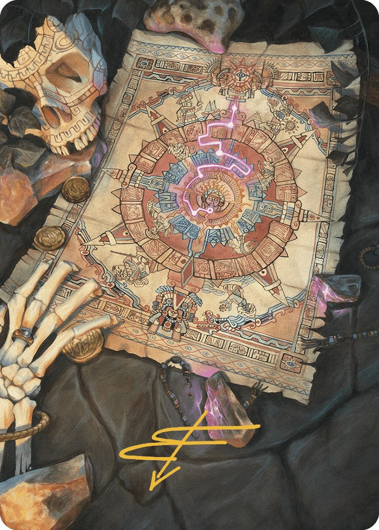 Map Token Art Card (Gold-Stamped Signature) [The Lost Caverns of Ixalan Art Series] | The Time Vault CA